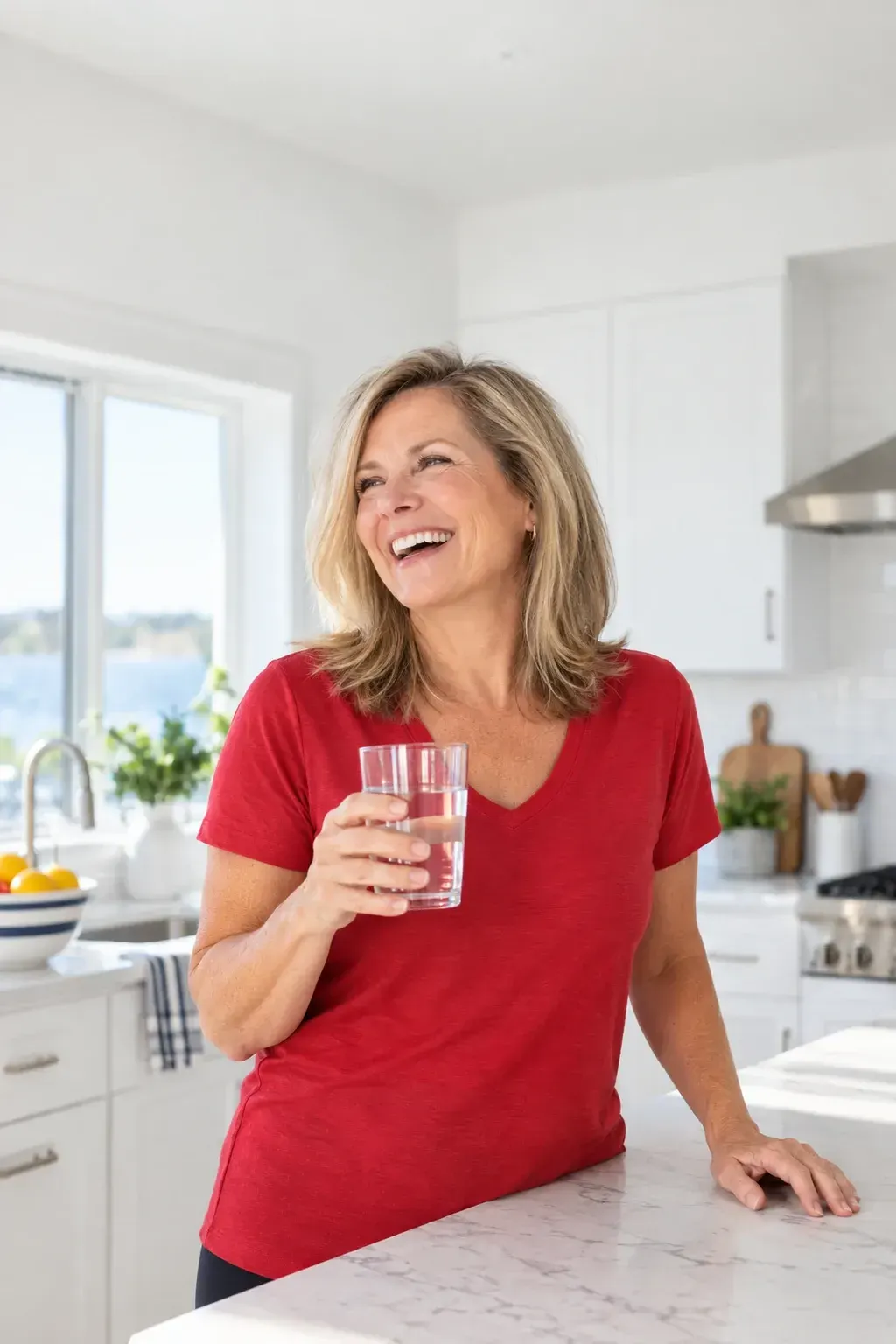 Confident woman in her forties after a medical weight loss consultation, a typical candidate at Ready Pain in Gulf Breeze